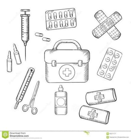 医疗用品简笔画及名称